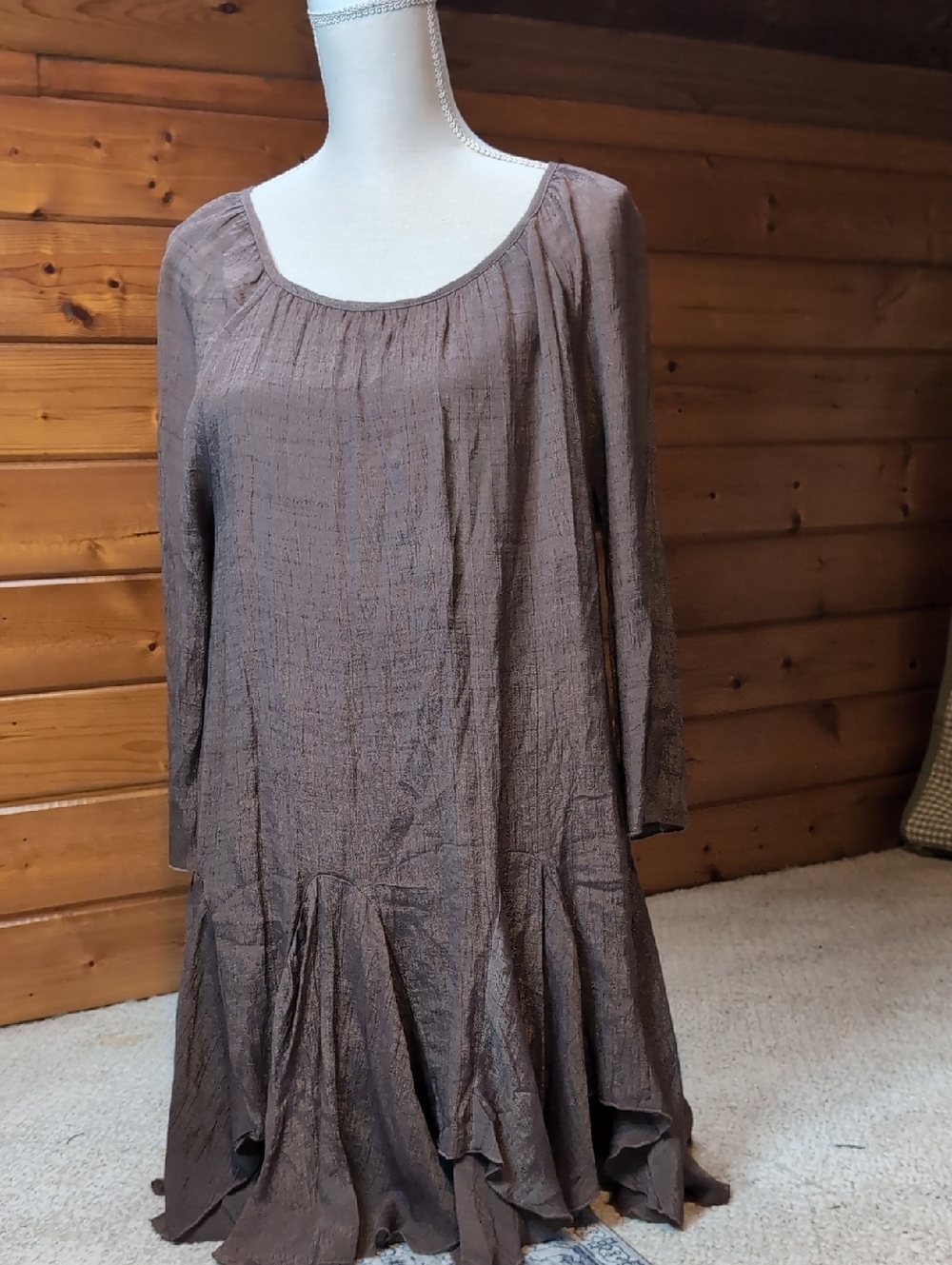 indigo soul Brown Relaxed Fit Dress